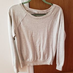 Slit back tan sweatshirt- being donated after 7/1